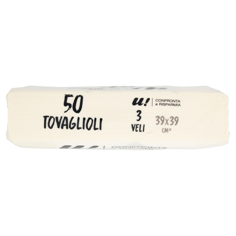 50 Tovaglioli 3 Veli U! Confronta e Risparmia